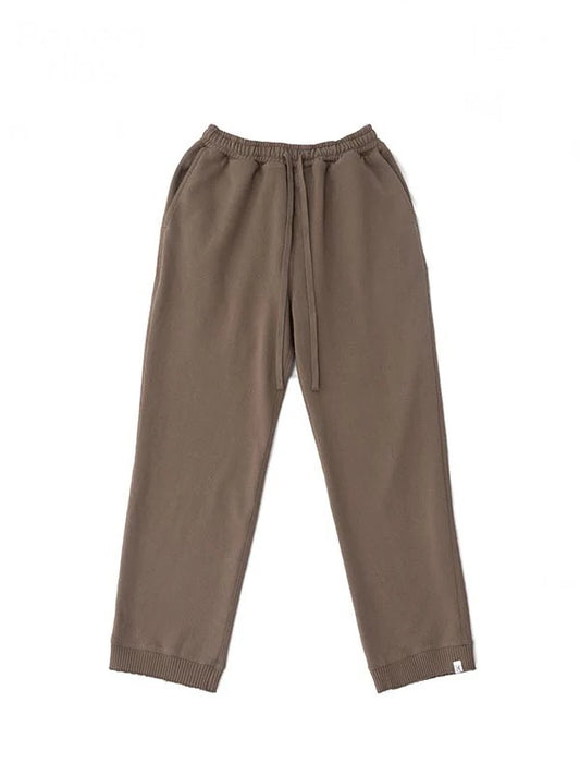 【Perfect ribs® - パーフェクトリブス】Straight Wide Pants / Chai (スウェットパンツ/ブラウン)
