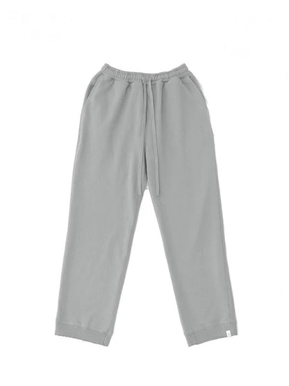 【Perfect ribs® - パーフェクトリブス】Straight Wide Pants (スウェットパンツ/グレー)