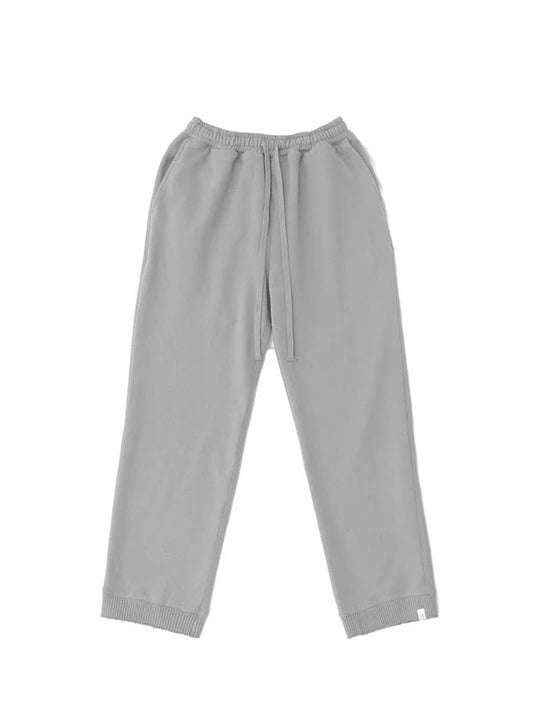【Perfect ribs® - パーフェクトリブス】Straight Wide Pants (スウェットパンツ/グレー)