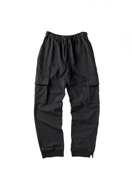 【Perfect ribs® - パーフェクトリブス】Light Basic Cargo Pants / BLACK (スウェットパンツ/ブラック)