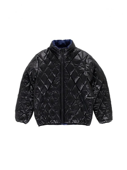 【POP TRADING COMT/BLPANY - ポップ トレーディング カンパニー】QUILTED REVERSIBLE JACKEACK・BLUE(アウター/ブラック・ブルー）