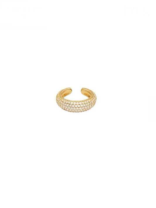 【TOM WOOD - トムウッド】Ear Cuff Thick Zirconia Gold  (イヤーカフ/ Gold)
