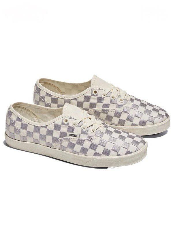 【VANS - ヴァンズ】 AUTHENTIC LOWPRO Checker (スニーカー/シルバー)