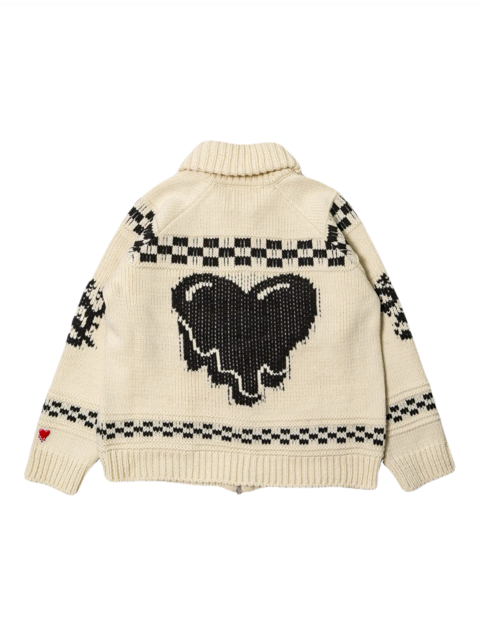 【EMOTIONALLY UNAVAILABLE - エモーショナリー アンアベイラブル】EU LATIN KNIT JACKET / IVORY  (ニット/アイボリー)