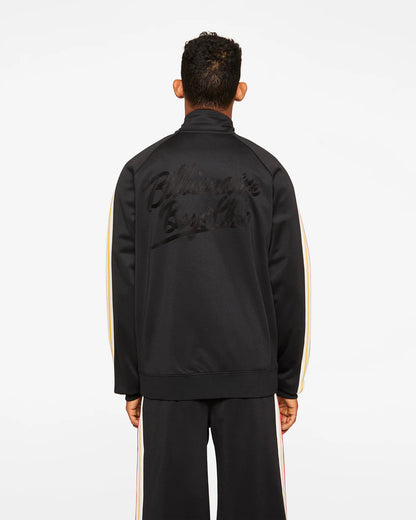 【Billionaire Boys Club-ビリオネアボーイズクラブ】 BB SOUNDCHECK CHAINSTITCH ZIP FRONT TRACK JACKET / BLACK (トラックジャケット/ブラック)
