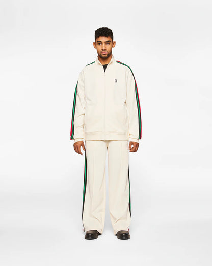 【Billionaire Boys Club-ビリオネアボーイズクラブ】 BB SOUNDCHECK CHAINSTITCH ZIP FRONT TRACK JACKET / WINTER WHITE (トラックジャケット/ウィンターホワイト)