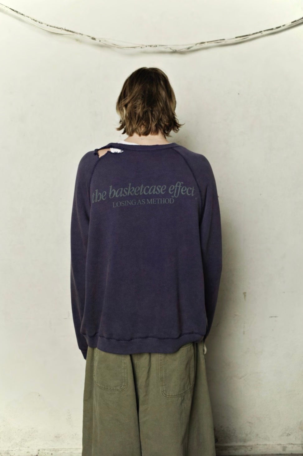【BASKETCASE  - バスケットケース】SIREN CREWNECK / NAVYBLUE (スウェット/ネイビーブルー)