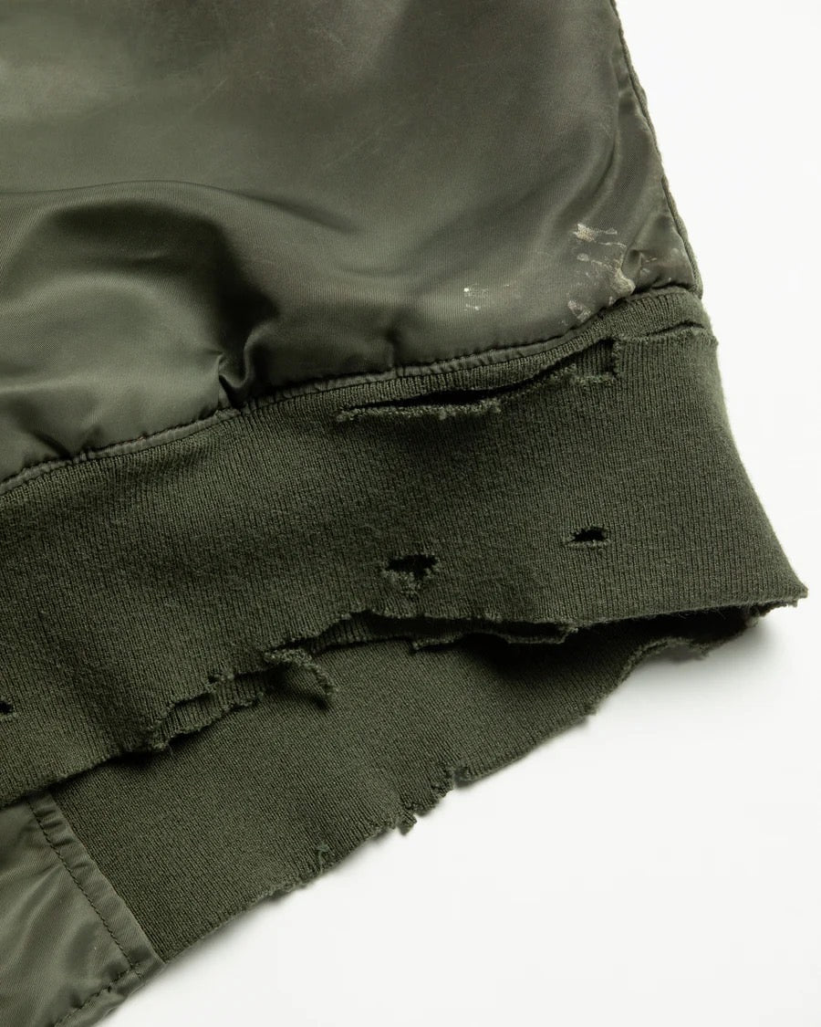ANACHRONORM - アナクロノーム】AN395 DIRTY NYLON MA-1 / OLIVE
