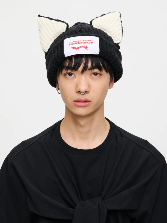 CHARLES JEFFREY LOVERBOY アイボリー ニット帽 | Charles Jeffrey Loverboy