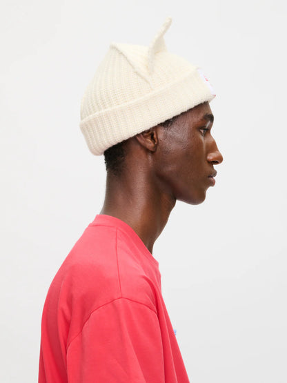 【Charles Jeffrey Loverboy - チャールズ ジェフリー ラバーボーイ】CHUNKY EARS BEANIE / ECRU (ビーニー/エクリュ)