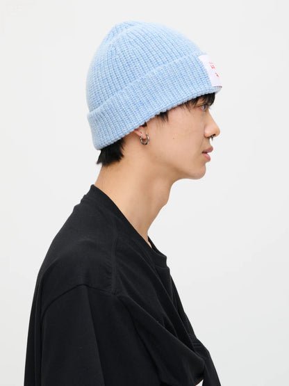 【Charles Jeffrey Loverboy - チャールズ ジェフリー ラバーボーイ】CHUNKY RIB BEANIE / LIGHT BLUE (ビーニー/ライトブルー)
