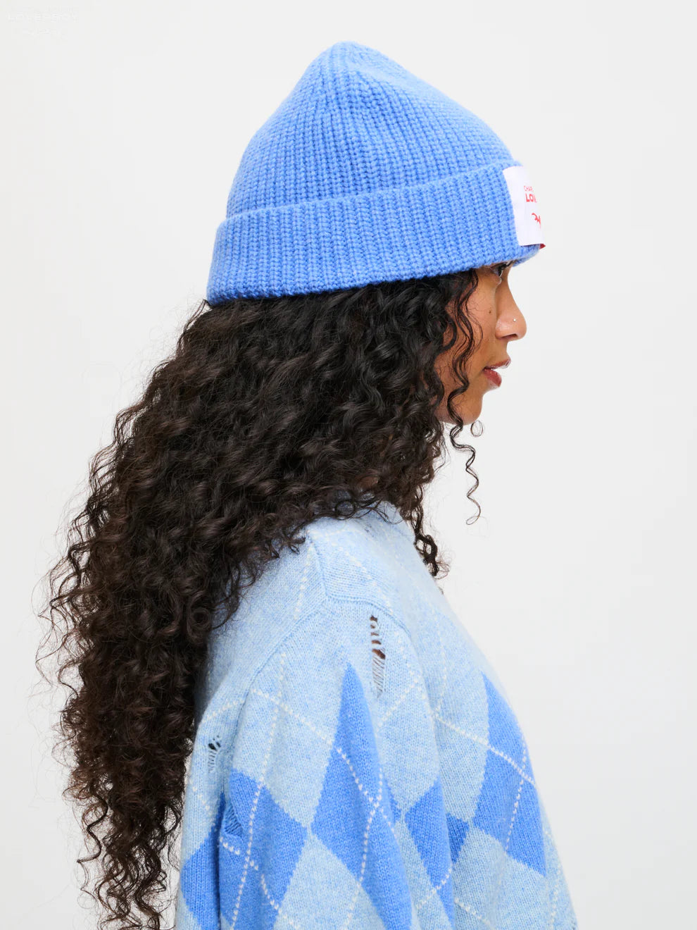 【Charles Jeffrey Loverboy - チャールズ ジェフリー ラバーボーイ】CHUNKY RIB BEANIE / BLUE (ビーニー/ブルー)