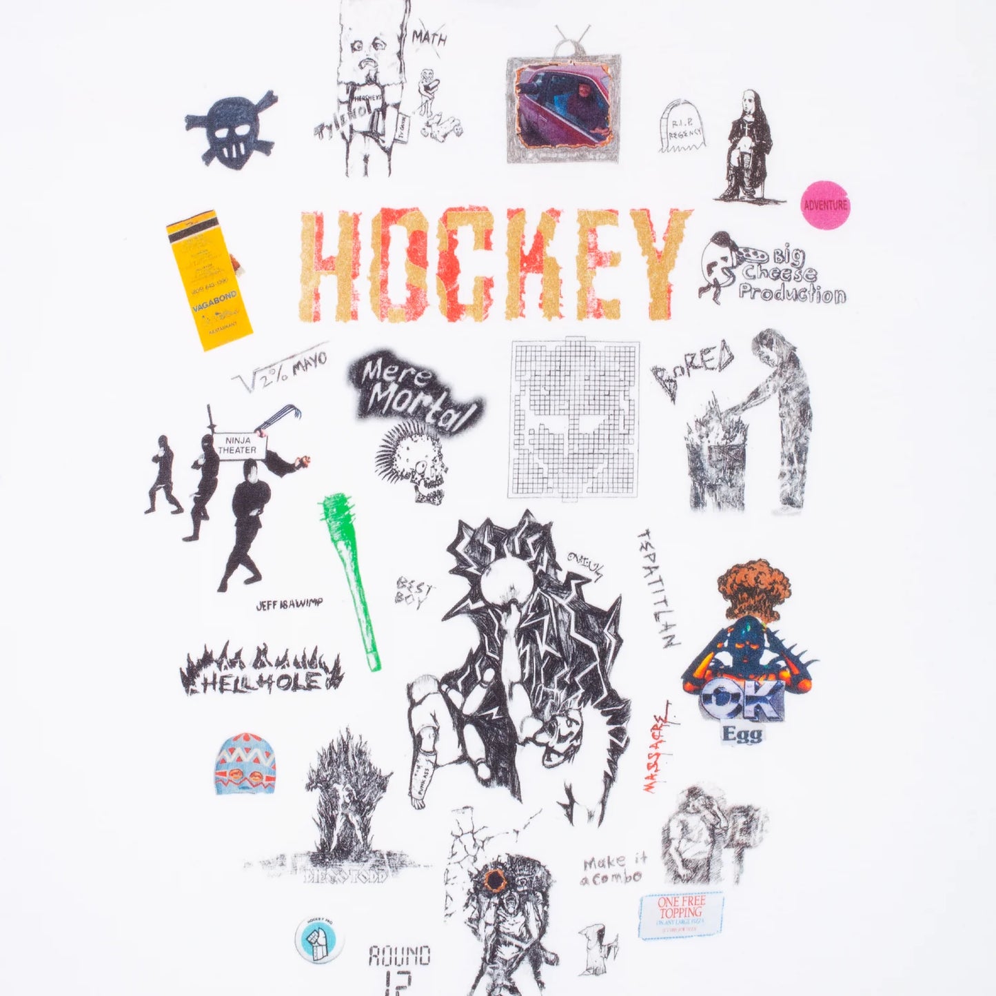 【HOCKEY - ホッケー 】 PAPER COVER TEE / WHITE (Tシャツ/ホワイト)