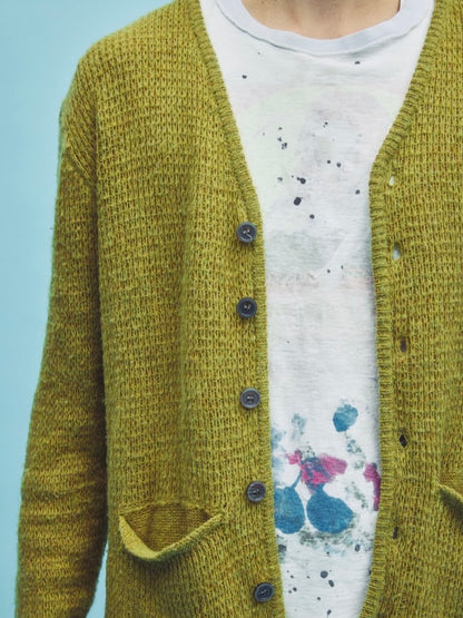 【BASKETCASE  - バスケットケース】WRETCH KNIT CARDIGAN / GREEN (カーディガン/グリーン)