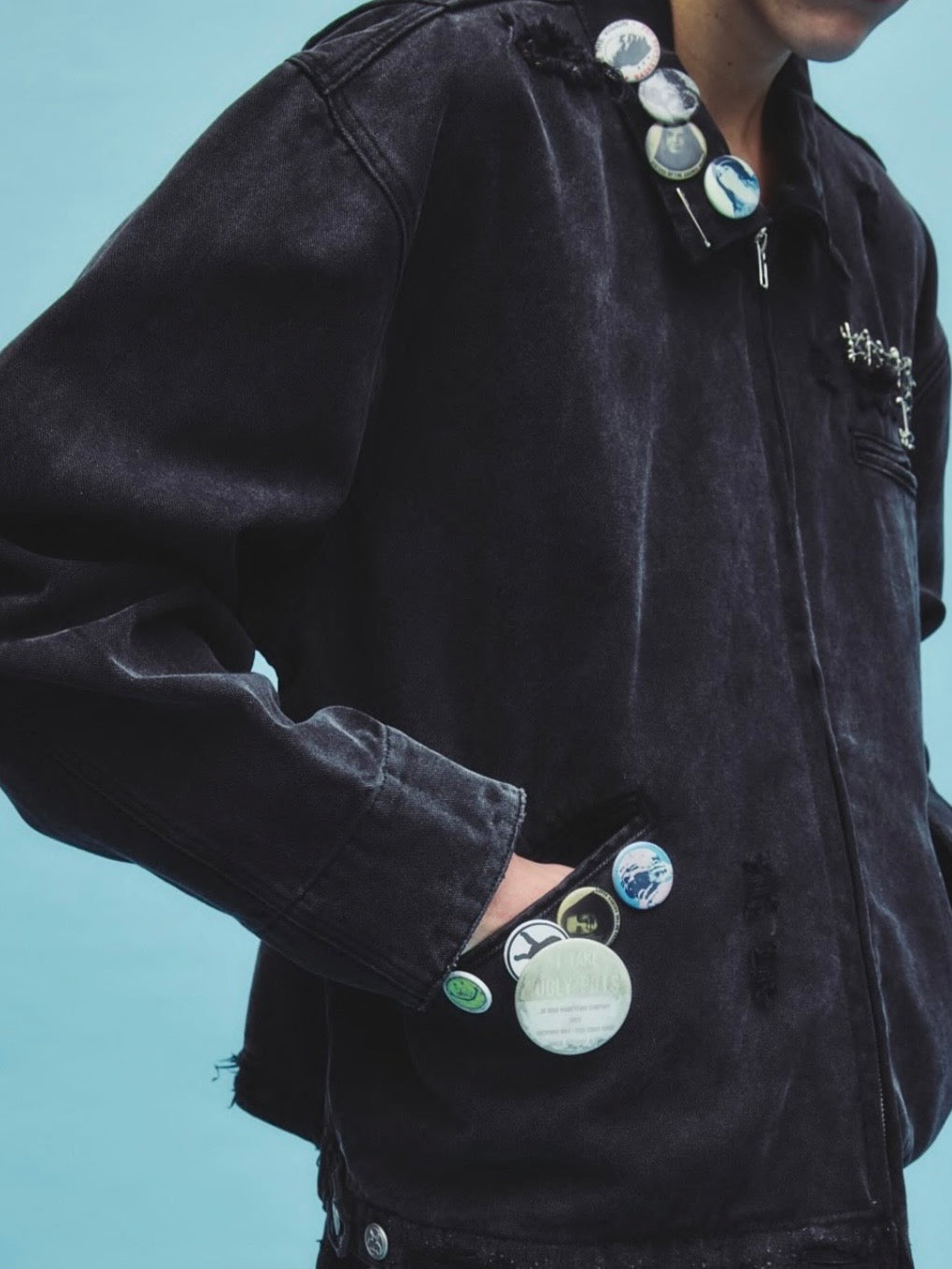 【BASKETCASE  - バスケットケース】CHARMS WORK JACKET / VINTAGE BLACK (ジャケット/ヴィンテージブラック)
