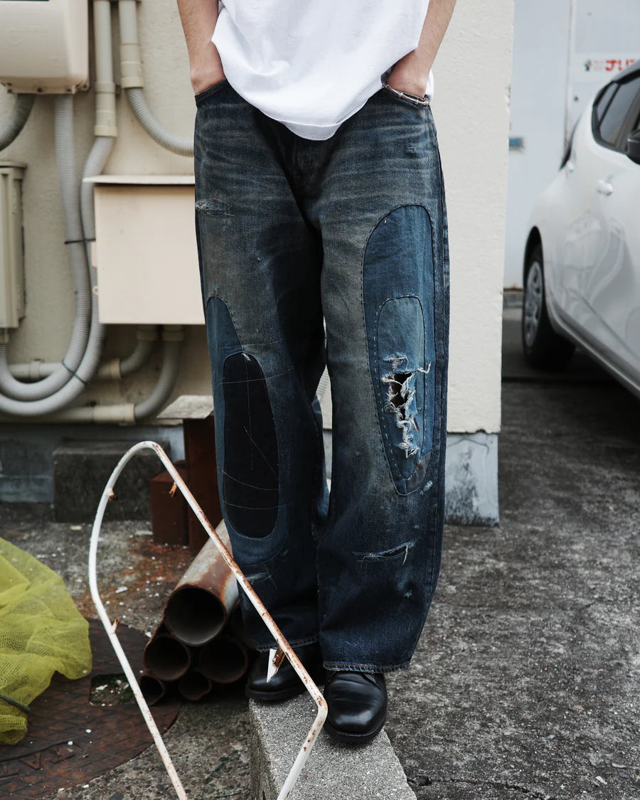 【ANACHRONORM - アナクロノーム】REMAKED WIDE 5P DENIM PANTS / INDIGO (パンツ/インディゴ)