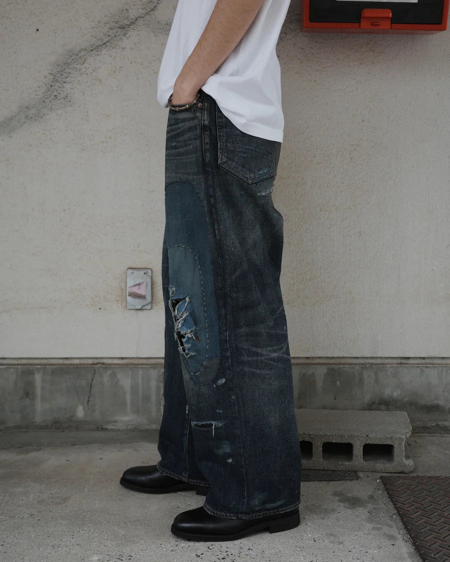 【ANACHRONORM - アナクロノーム】REMAKED WIDE 5P DENIM PANTS / INDIGO (パンツ/インディゴ)
