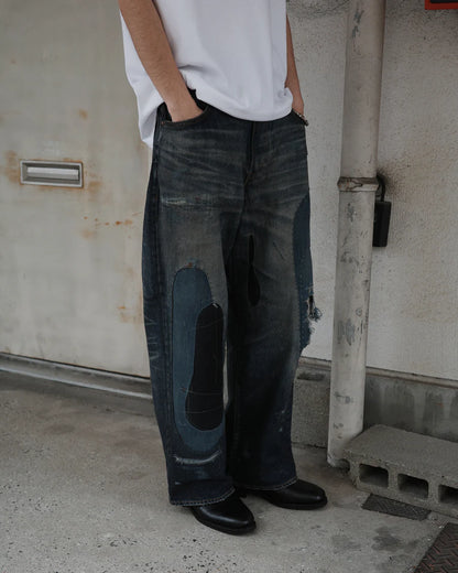 【ANACHRONORM - アナクロノーム】REMAKED WIDE 5P DENIM PANTS / INDIGO (パンツ/インディゴ)