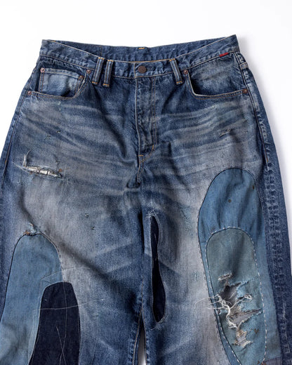 【ANACHRONORM - アナクロノーム】REMAKED WIDE 5P DENIM PANTS / INDIGO (パンツ/インディゴ)