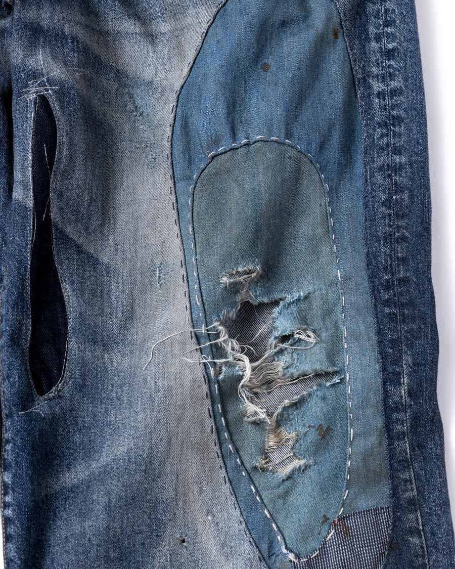 【ANACHRONORM - アナクロノーム】REMAKED WIDE 5P DENIM PANTS / INDIGO (パンツ/インディゴ)