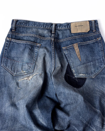 【ANACHRONORM - アナクロノーム】REMAKED WIDE 5P DENIM PANTS / INDIGO (パンツ/インディゴ)