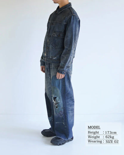 【ANACHRONORM - アナクロノーム】REMAKED DOUBLE POCKET DENIM JACKET / INDIGO (ジャケット/インディゴ)