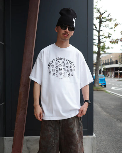 【ANACHRONORM - アナクロノーム】NYC FACES  S/S T-S / WHITE (Tシャツ/ホワイト)