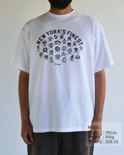 【ANACHRONORM - アナクロノーム】NYC FACES  S/S T-S / WHITE (Tシャツ/ホワイト)