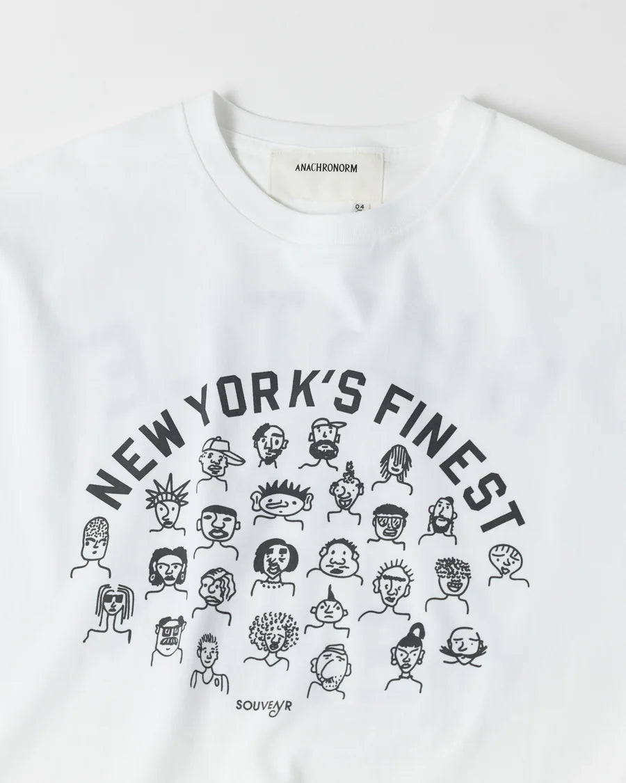 【ANACHRONORM - アナクロノーム】NYC FACES  S/S T-S / WHITE (Tシャツ/ホワイト)