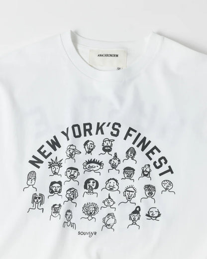 【ANACHRONORM - アナクロノーム】NYC FACES  S/S T-S / WHITE (Tシャツ/ホワイト)