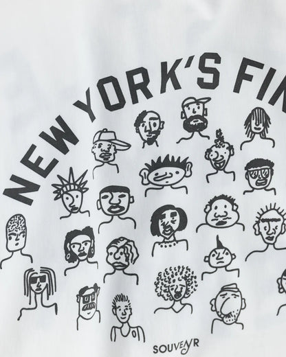 【ANACHRONORM - アナクロノーム】NYC FACES  S/S T-S / WHITE (Tシャツ/ホワイト)