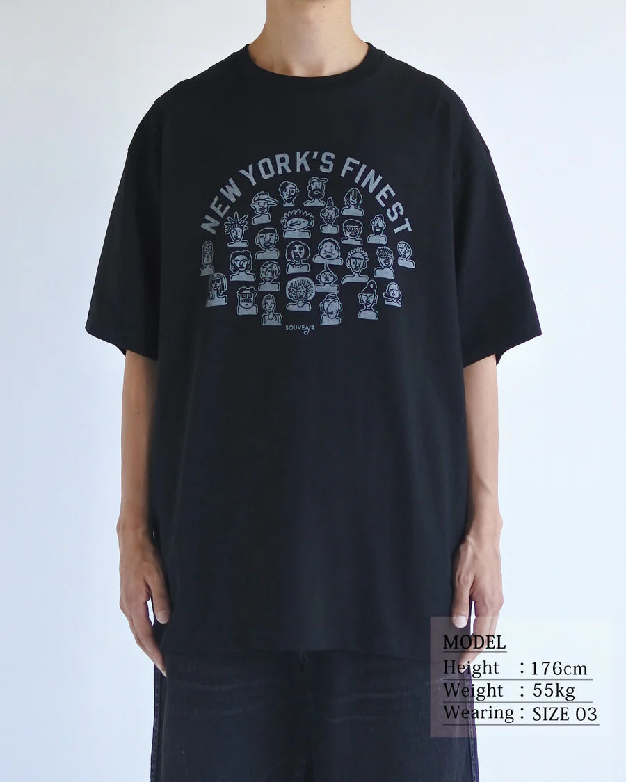 【ANACHRONORM - アナクロノーム】NYC FACES  S/S T-S / BLACK (Tシャツ/ブラック)