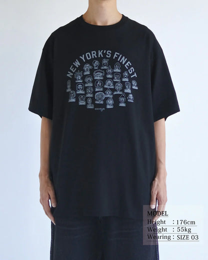 【ANACHRONORM - アナクロノーム】NYC FACES  S/S T-S / BLACK (Tシャツ/ブラック)