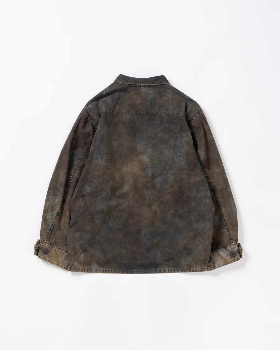 【ANACHRONORM - アナクロノーム】AN374-B SULFUR DYED RIPSTOP REALTREE FATIGUE JACKET / SULFUR BLACK (ジャケット/サルファーブラック)