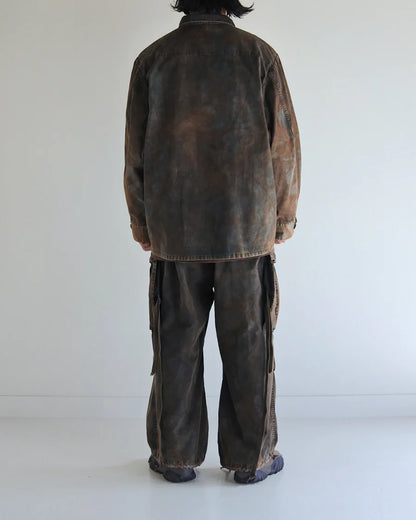 【ANACHRONORM - アナクロノーム】AN374-B SULFUR DYED RIPSTOP REALTREE FATIGUE JACKET / SULFUR BLACK (ジャケット/サルファーブラック)