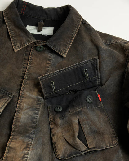 【ANACHRONORM - アナクロノーム】AN374-B SULFUR DYED RIPSTOP REALTREE FATIGUE JACKET / SULFUR BLACK (ジャケット/サルファーブラック)