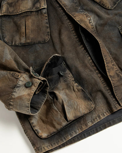 【ANACHRONORM - アナクロノーム】AN374-B SULFUR DYED RIPSTOP REALTREE FATIGUE JACKET / SULFUR BLACK (ジャケット/サルファーブラック)