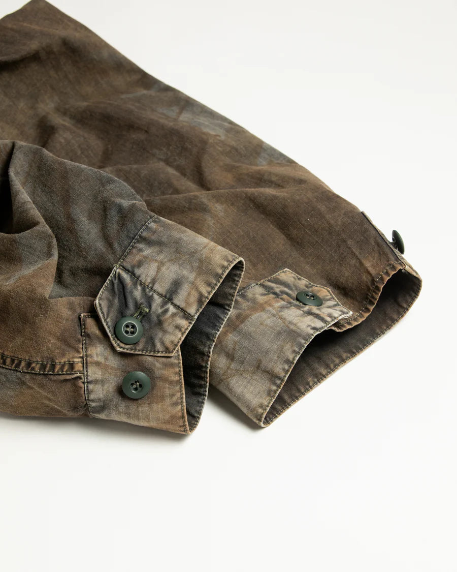 【ANACHRONORM - アナクロノーム】AN374-B SULFUR DYED RIPSTOP REALTREE FATIGUE JACKET / SULFUR BLACK (ジャケット/サルファーブラック)