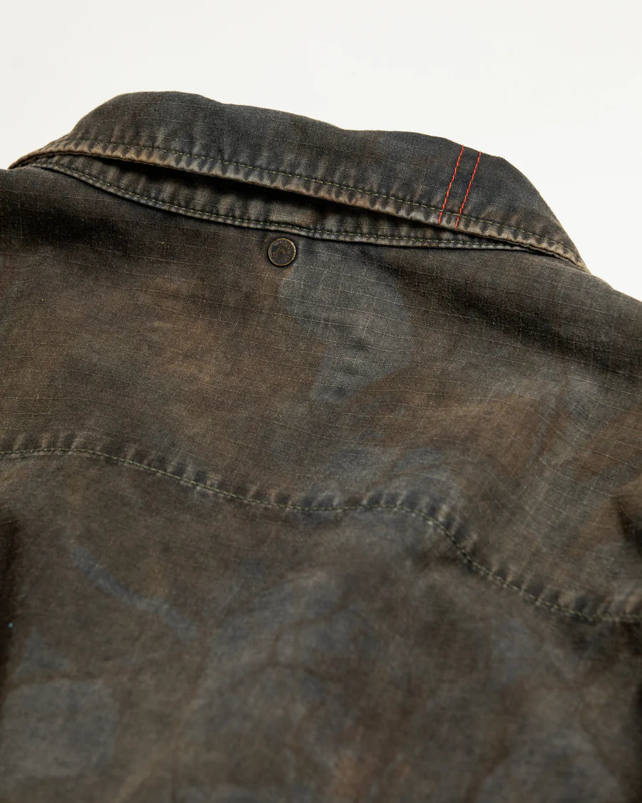 【ANACHRONORM - アナクロノーム】AN374-B SULFUR DYED RIPSTOP REALTREE FATIGUE JACKET / SULFUR BLACK (ジャケット/サルファーブラック)