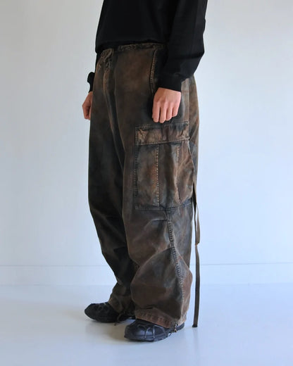 【ANACHRONORM - アナクロノーム】AN376-B SULFUR DYED RIPSTOP REALTREE M-51 TYPE FIELD OVER PANTS / SULFUR BLACK (パンツ/サルファーブラック)