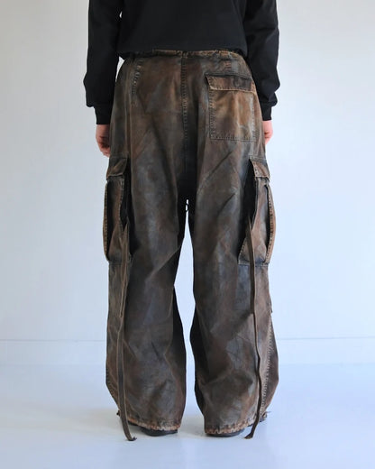 【ANACHRONORM - アナクロノーム】AN376-B SULFUR DYED RIPSTOP REALTREE M-51 TYPE FIELD OVER PANTS / SULFUR BLACK (パンツ/サルファーブラック)