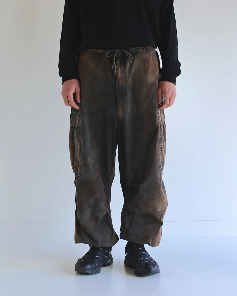 【ANACHRONORM - アナクロノーム】AN376-B SULFUR DYED RIPSTOP REALTREE M-51 TYPE FIELD OVER PANTS / SULFUR BLACK (パンツ/サルファーブラック)