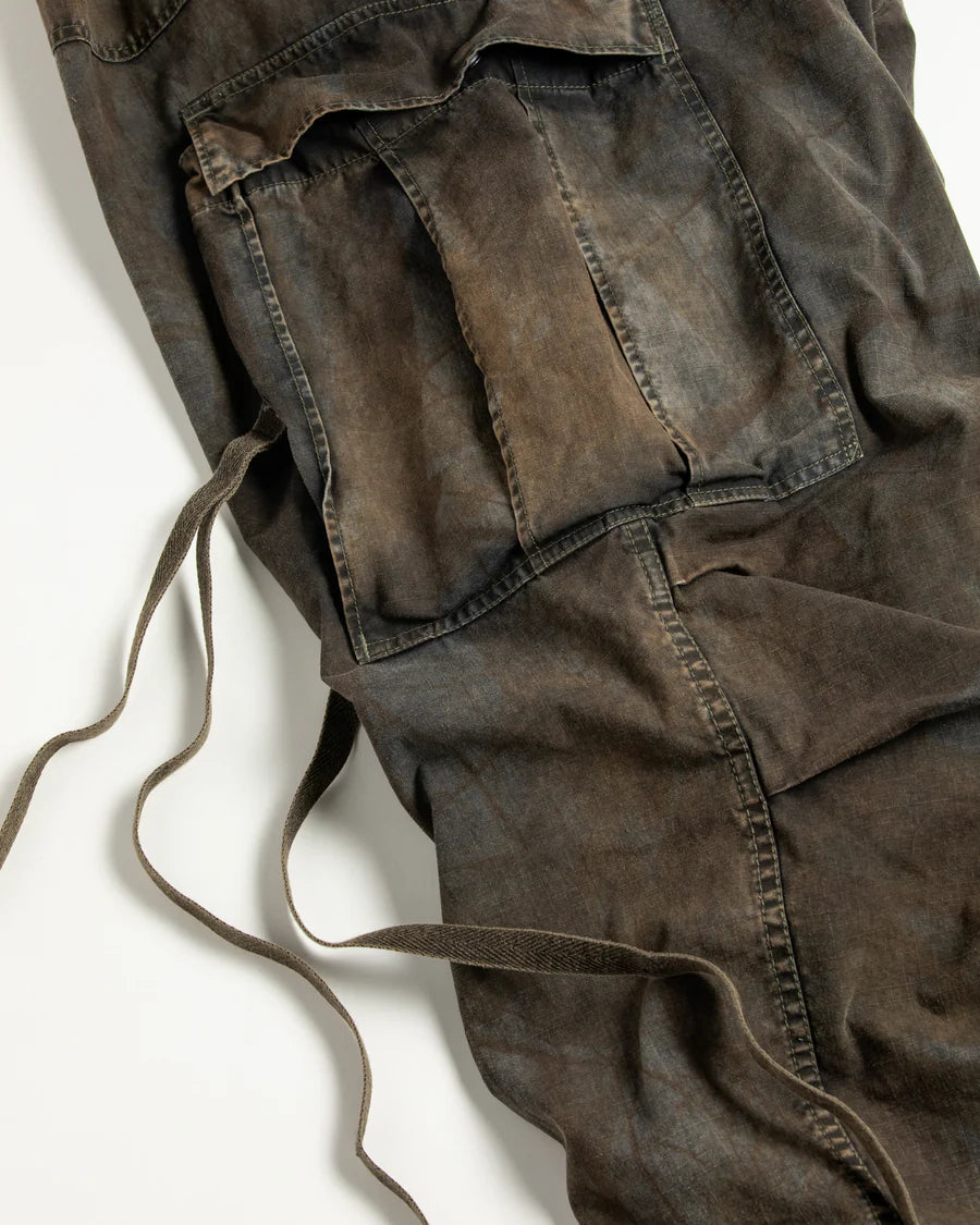 【ANACHRONORM - アナクロノーム】AN376-B SULFUR DYED RIPSTOP REALTREE M-51 TYPE FIELD OVER PANTS / SULFUR BLACK (パンツ/サルファーブラック)