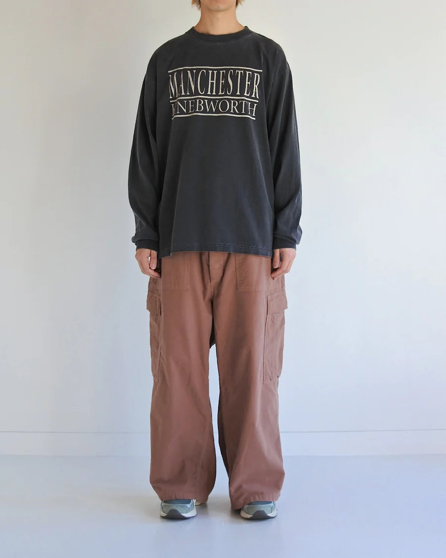 【ANACHRONORM - アナクロノーム】AN378 SOUVENIR L/S T-S / BLACK (ロンT/ブラック)