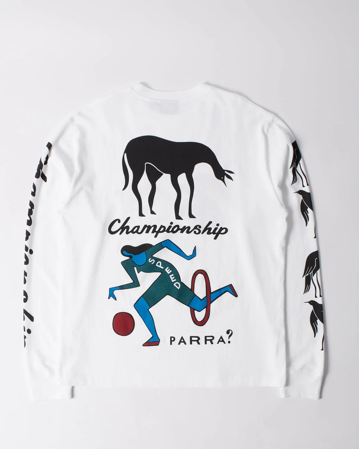 【by Parra - バイパラ】DIVINE HAMMER LONG SIRRVE T-SHIRT / WHITE (Tシャツ/ホワイト)