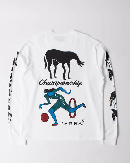 【by Parra - バイパラ】DIVINE HAMMER LONG SIRRVE T-SHIRT / WHITE (Tシャツ/ホワイト)