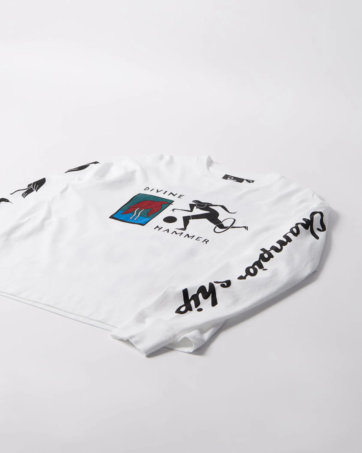 【by Parra - バイパラ】DIVINE HAMMER LONG SIRRVE T-SHIRT / WHITE (Tシャツ/ホワイト)