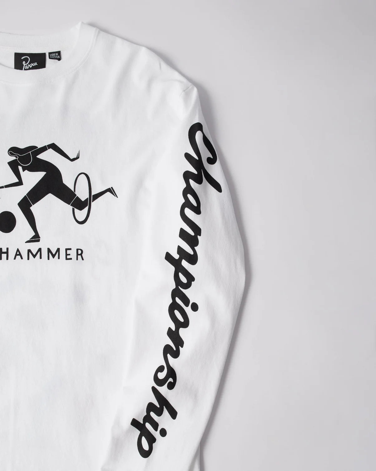 【by Parra - バイパラ】DIVINE HAMMER LONG SIRRVE T-SHIRT / WHITE (Tシャツ/ホワイト)