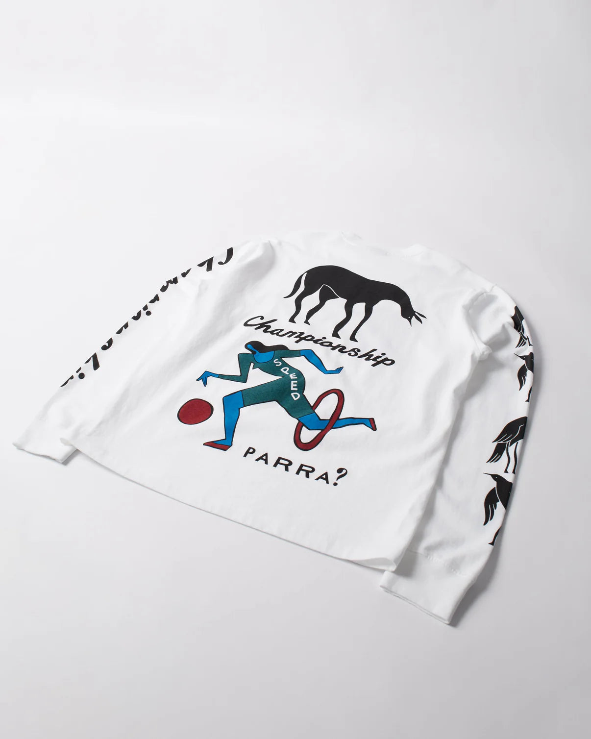 【by Parra - バイパラ】DIVINE HAMMER LONG SIRRVE T-SHIRT / WHITE (Tシャツ/ホワイト)