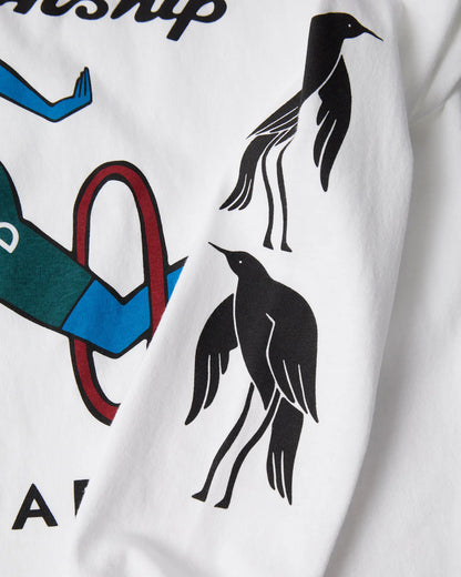 【by Parra - バイパラ】DIVINE HAMMER LONG SIRRVE T-SHIRT / WHITE (Tシャツ/ホワイト)